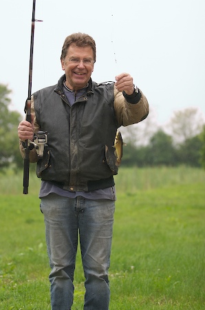 Papa mit Fisch