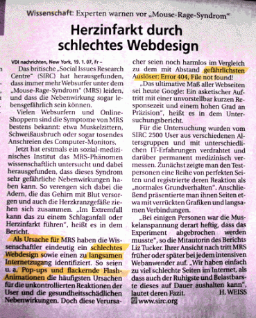 schlechtes webdesign