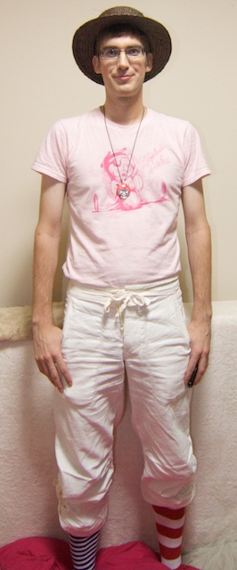 me dressed up as a doll