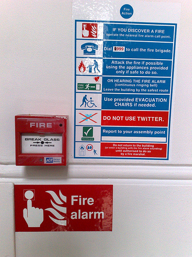 In case of Fire don't use Twitter
